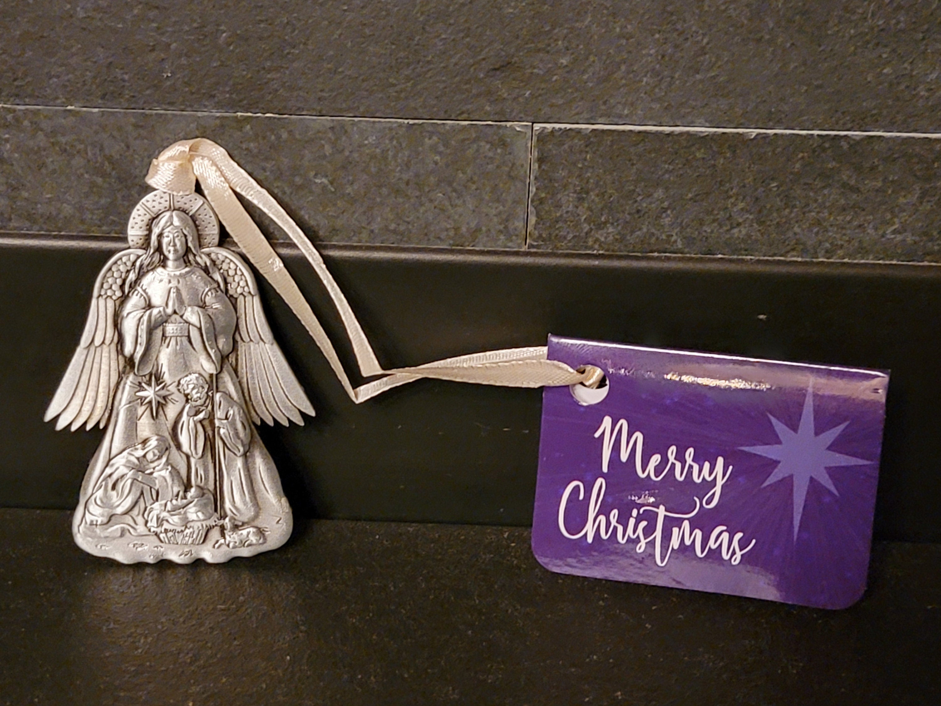 Angel Nativity Antique Ornament