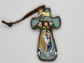Christmas A Child Is Born Cross Ornament
